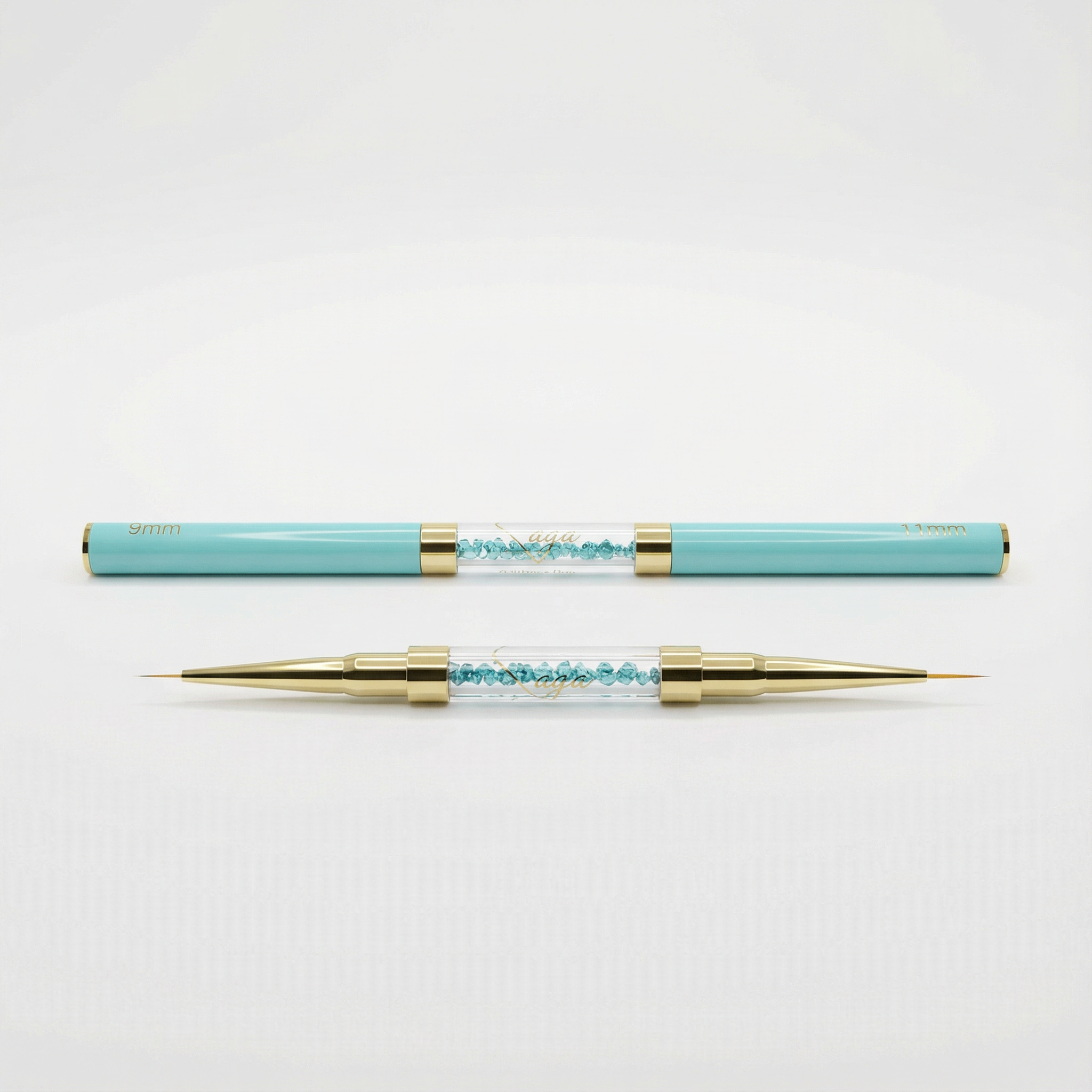 Pincel Dual Saga Nivelacion y Nail Art